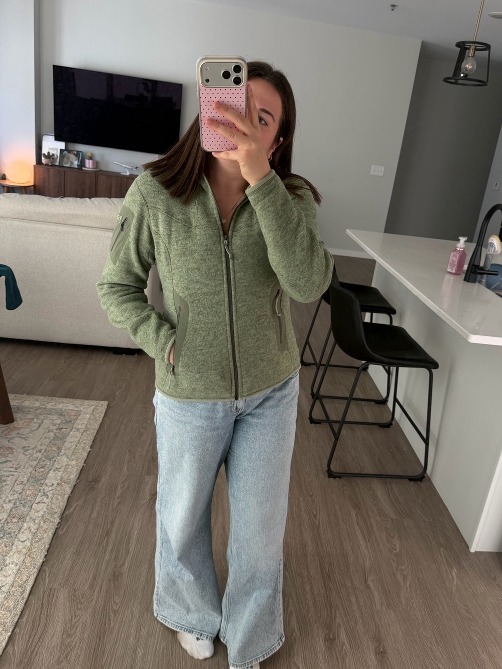 Arcteryx Green Fleece Jacket Covert Cardigan - Picture 8 of 9